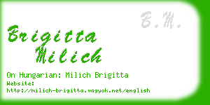 brigitta milich business card